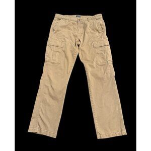 Levi Strauss Two Horse Cargo Tactical Twill Work Pants Khaki Beige Men’s 36x34